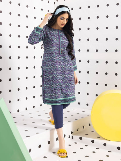 Edenrobe - Pret 1Pc Printed Khaddar Shirt - EWTKA21-67776