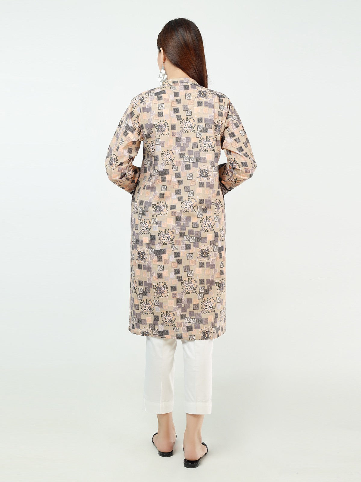 Edenrobe - Pret 1Pc Printed Cambric Shirt - EWTKA21-67862