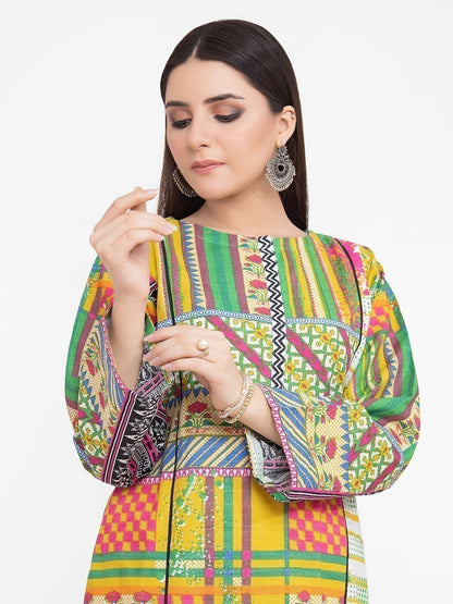 Edenrobe - Pret 1Pc Printed Khaddar Shirt - EWTKA21-67863