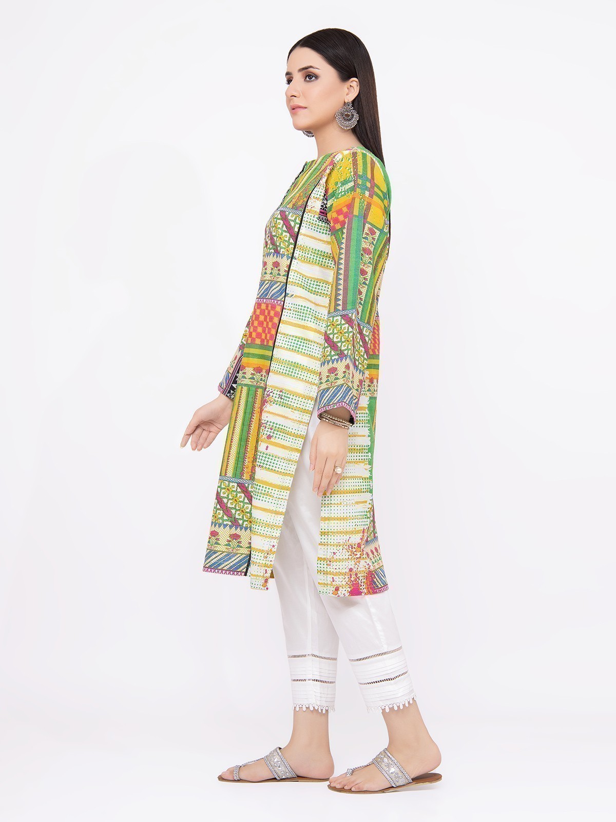 Edenrobe - Pret 1Pc Printed Khaddar Shirt - EWTKA21-67863