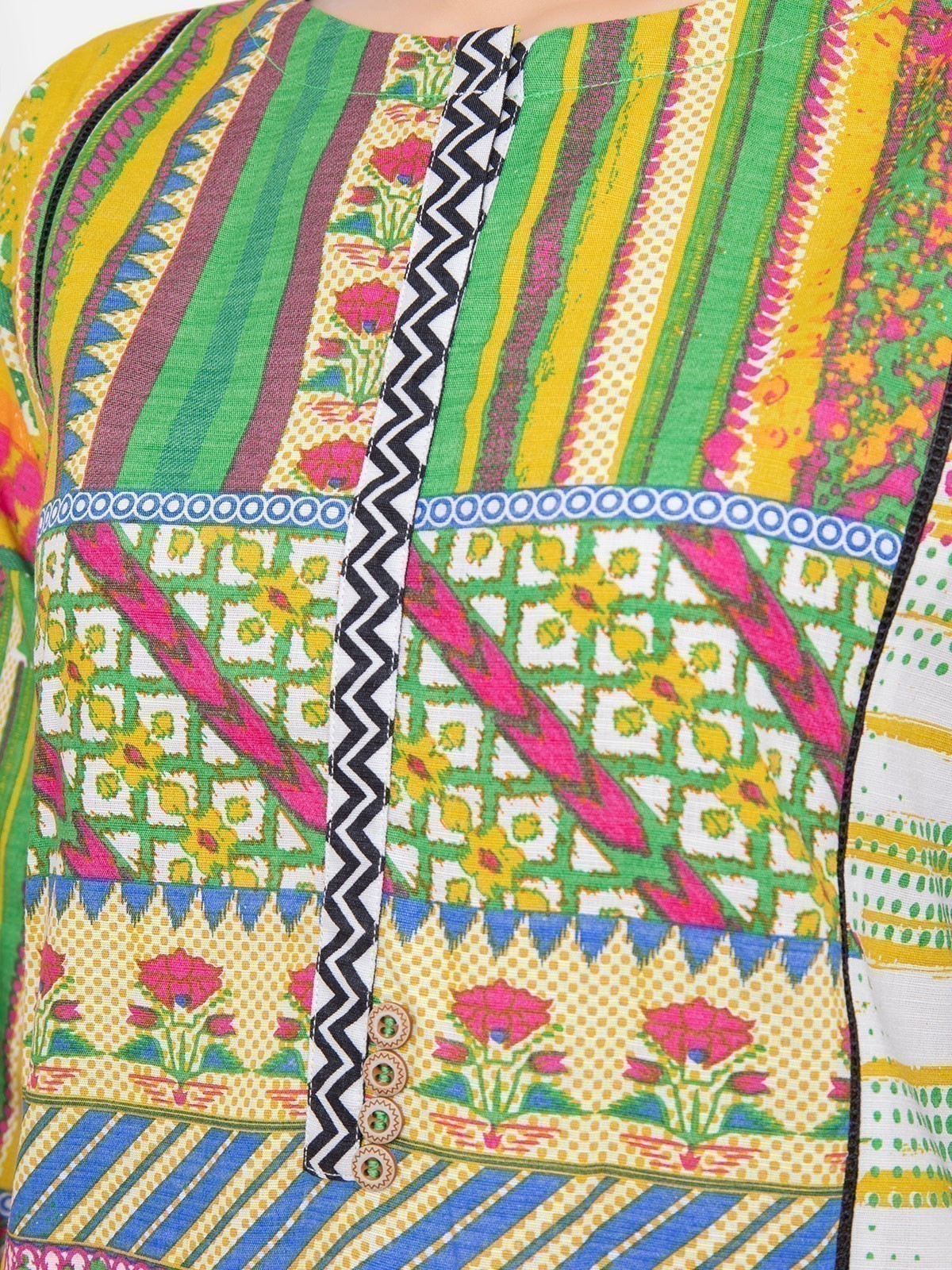 Edenrobe - Pret 1Pc Printed Khaddar Shirt - EWTKA21-67863