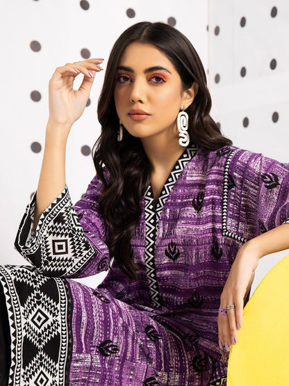 Edenrobe - Pret 1Pc Printed Khaddar Shirt - EWTKA21-67868