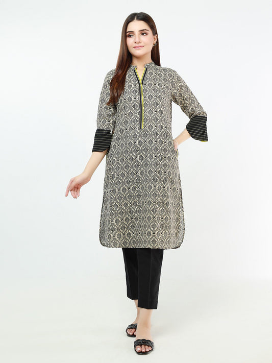 Edenrobe - Pret 1Pc Printed Khaddar Shirt - EWTKA21-67869