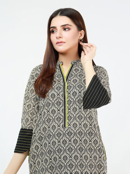 Edenrobe - Pret 1Pc Printed Khaddar Shirt - EWTKA21-67869