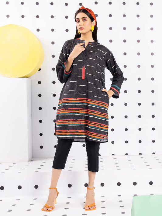 Edenrobe - Pret 1Pc Printed Khaddar Shirt - EWTKA21-67872