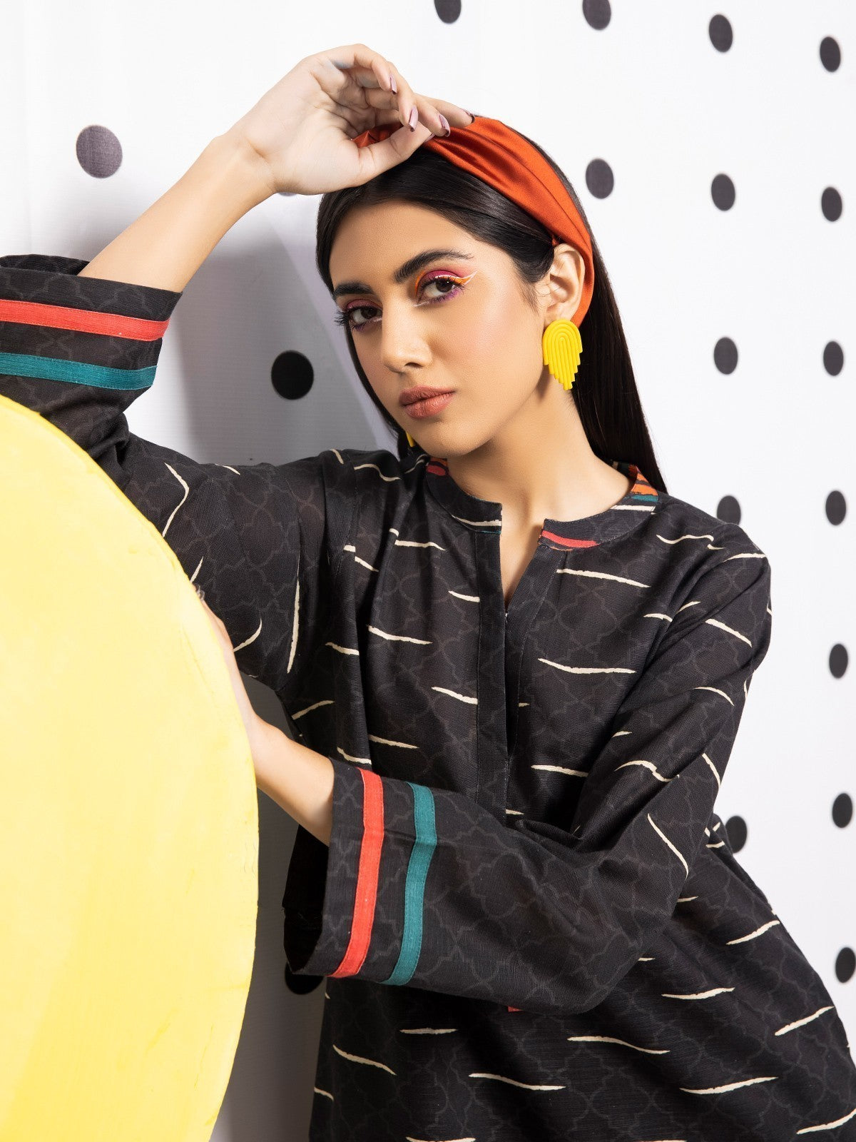 Edenrobe - Pret 1Pc Printed Khaddar Shirt - EWTKA21-67872