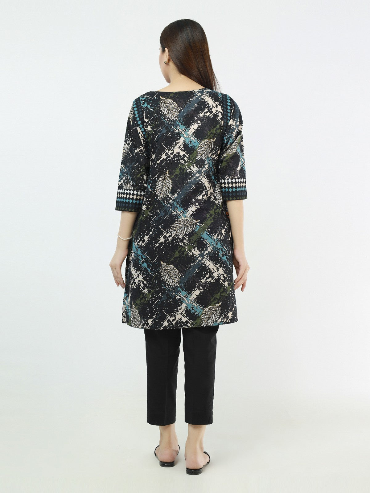 Edenrobe - Pret 1Pc Printed Khaddar Shirt - EWTKA21-67976