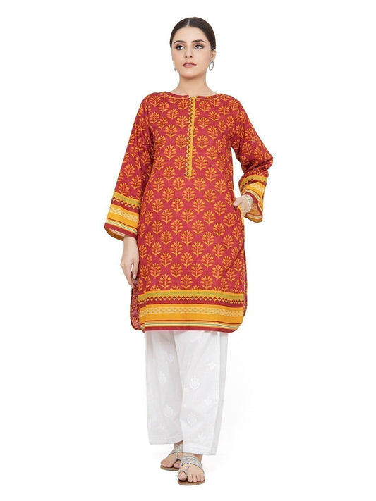 Edenrobe - Pret 1Pc Printed Khaddar Shirt - EWTKP21-67778