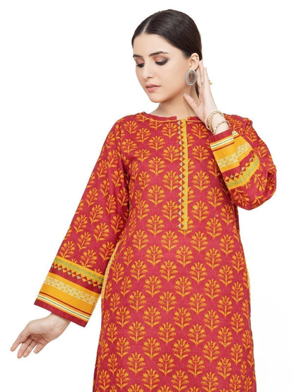 Edenrobe - Pret 1Pc Printed Khaddar Shirt - EWTKP21-67778