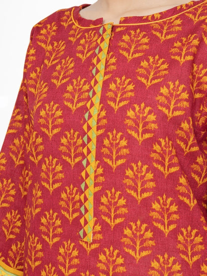 Edenrobe - Pret 1Pc Printed Khaddar Shirt - EWTKP21-67778