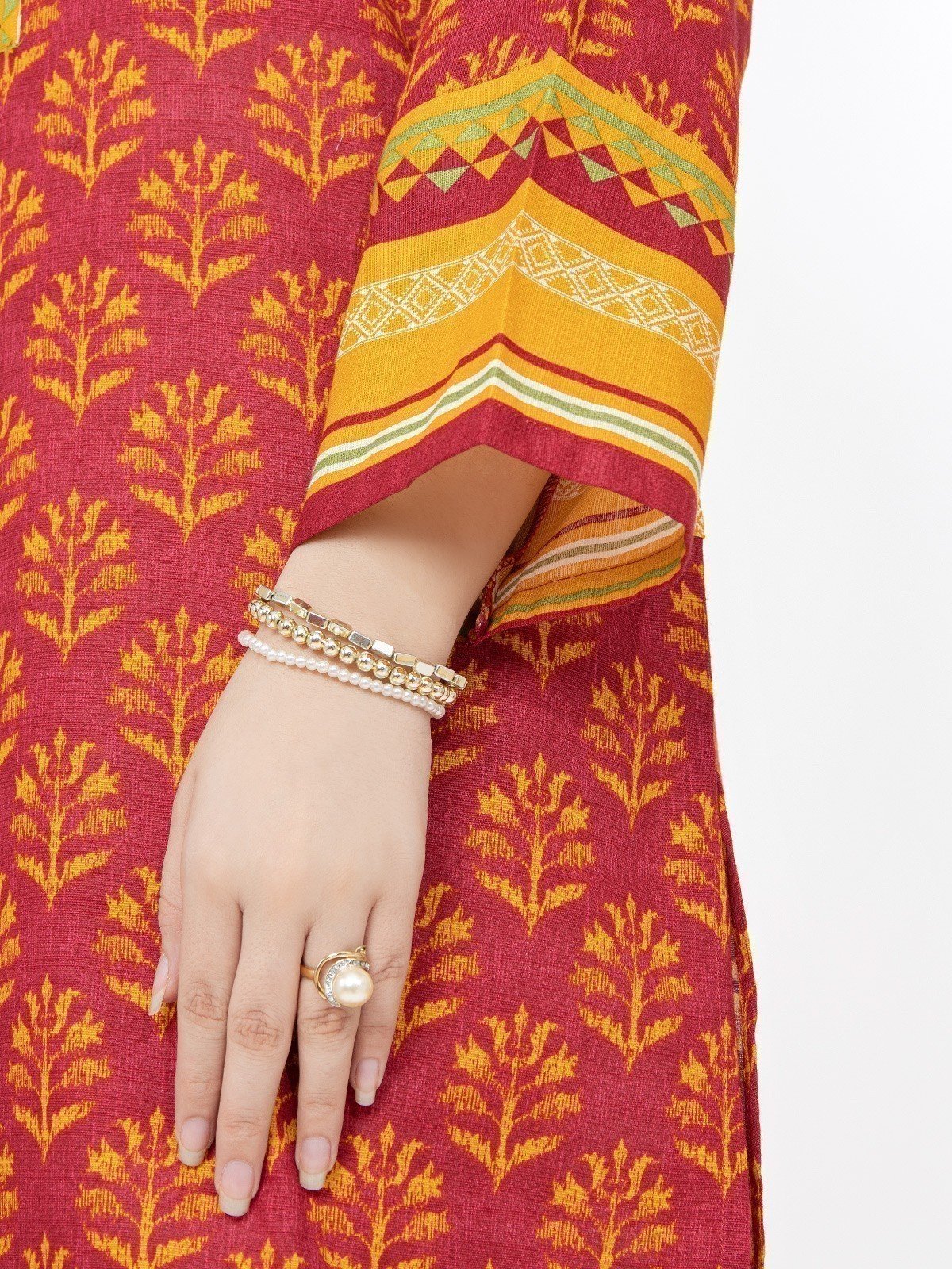 Edenrobe - Pret 1Pc Printed Khaddar Shirt - EWTKP21-67778