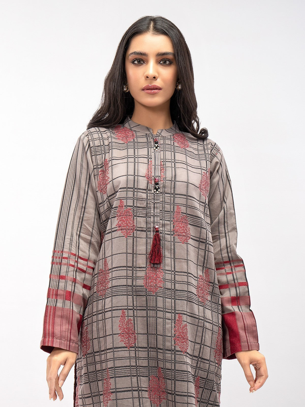 Edenrobe - Pret 1Pc Printed Jacquard Shirt - EWTK21-67853