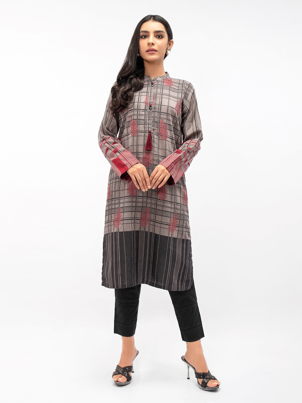 Edenrobe - Pret 1Pc Printed Jacquard Shirt - EWTK21-67853
