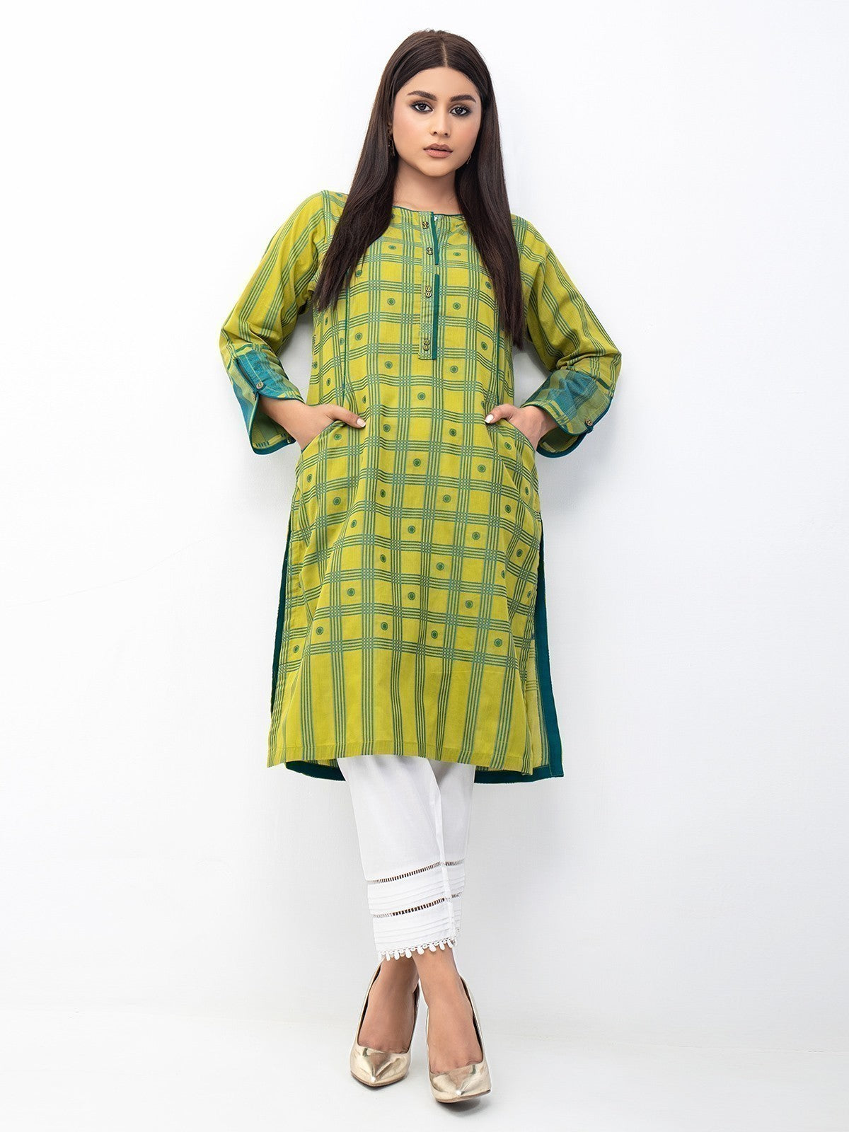 Edenrobe - Pret 1Pc Printed Jacquard Shirt - EWTK21-67990