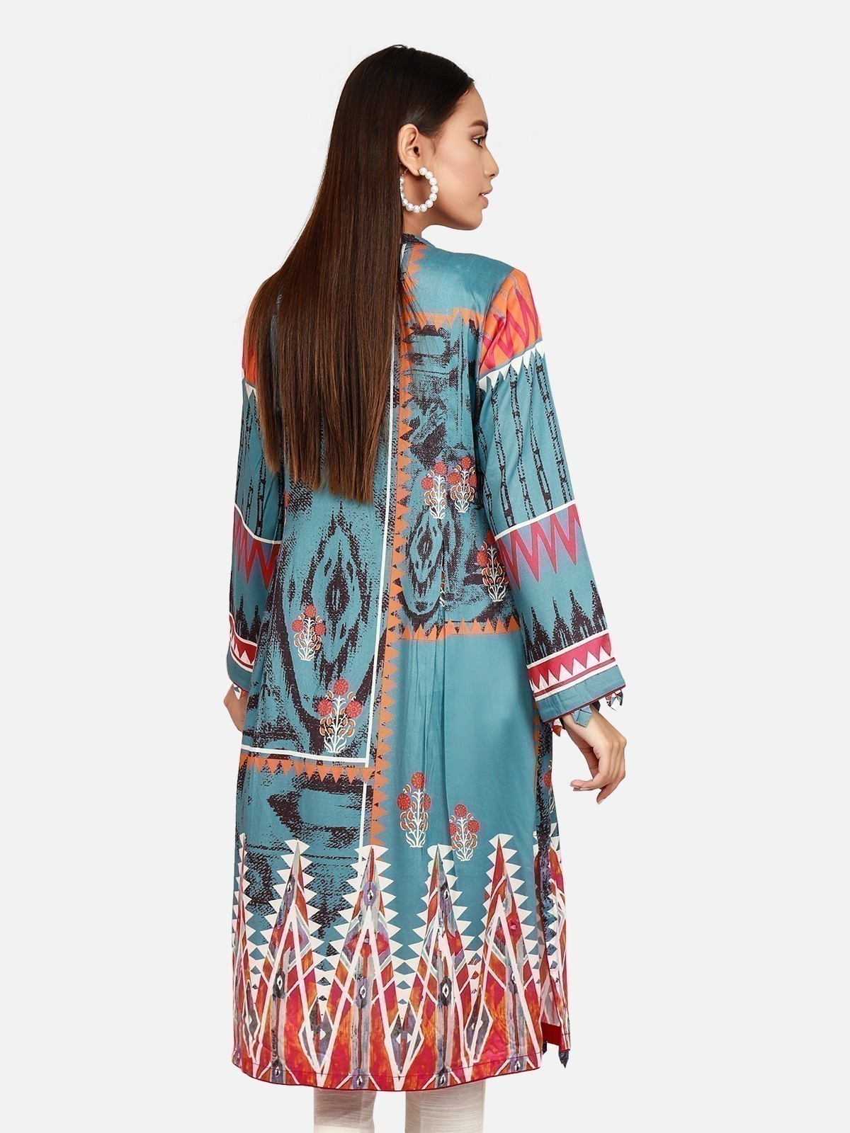 Edenrobe - Pret 2Pc Embroidered Cotton Shirt Trouser - EWTKE21-67366 (2-PCS)