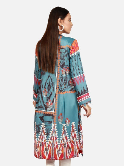 Edenrobe - Pret 2Pc Embroidered Cotton Shirt Trouser - EWTKE21-67366 (2-PCS)