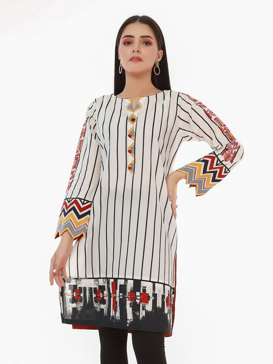 Edenrobe - Pret 1Pc Embroidered Lawn Shirt - EWTKE21-67388