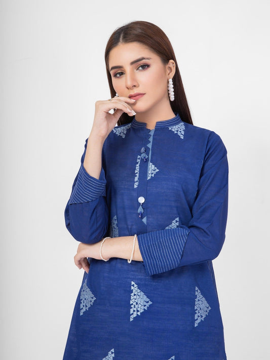 Edenrobe - Pret 1Pc Embroidered Khaddar Shirt - EWTKE21-67391