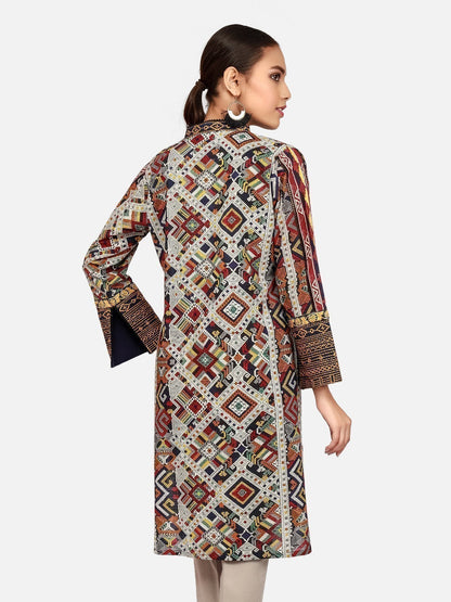 Edenrobe - Pret 1Pc Embroidered Khaddar Shirt - EWTKE21-67404