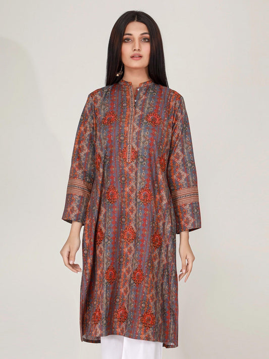 Edenrobe - Pret 1Pc Embroidered Cambric Shirt - EWTKE21-67417