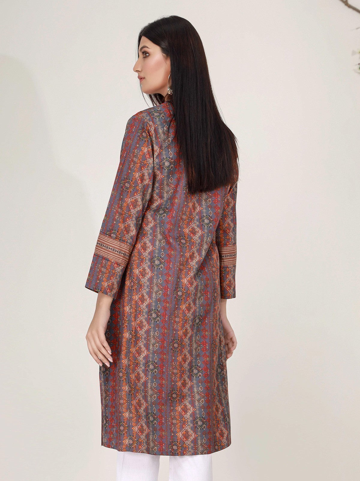 Edenrobe - Pret 1Pc Embroidered Cambric Shirt - EWTKE21-67417