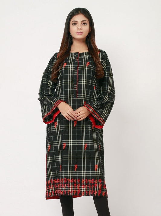 Edenrobe - Pret 1Pc Embroidered Yarn Dyed Shirt - EWTKE21-67420