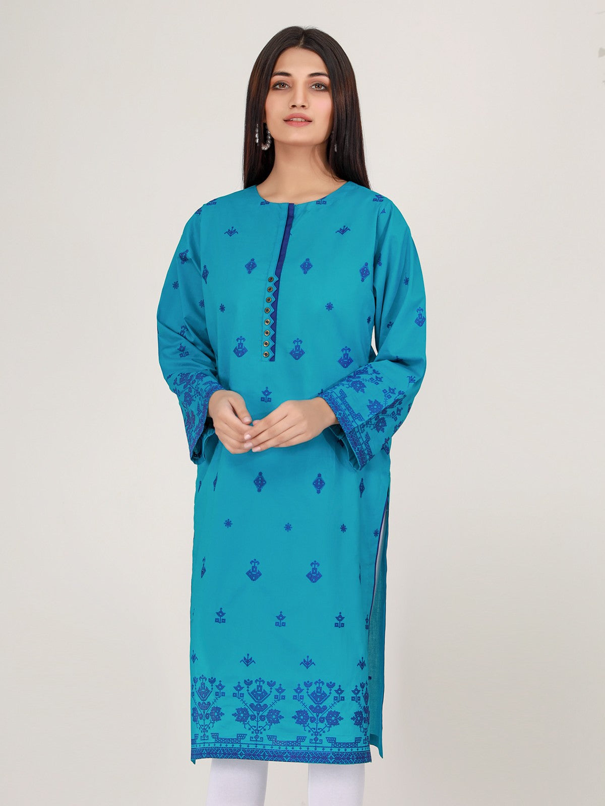Edenrobe - Pret 1Pc Embroidered Lawn Shirt - EWTKE21-67430