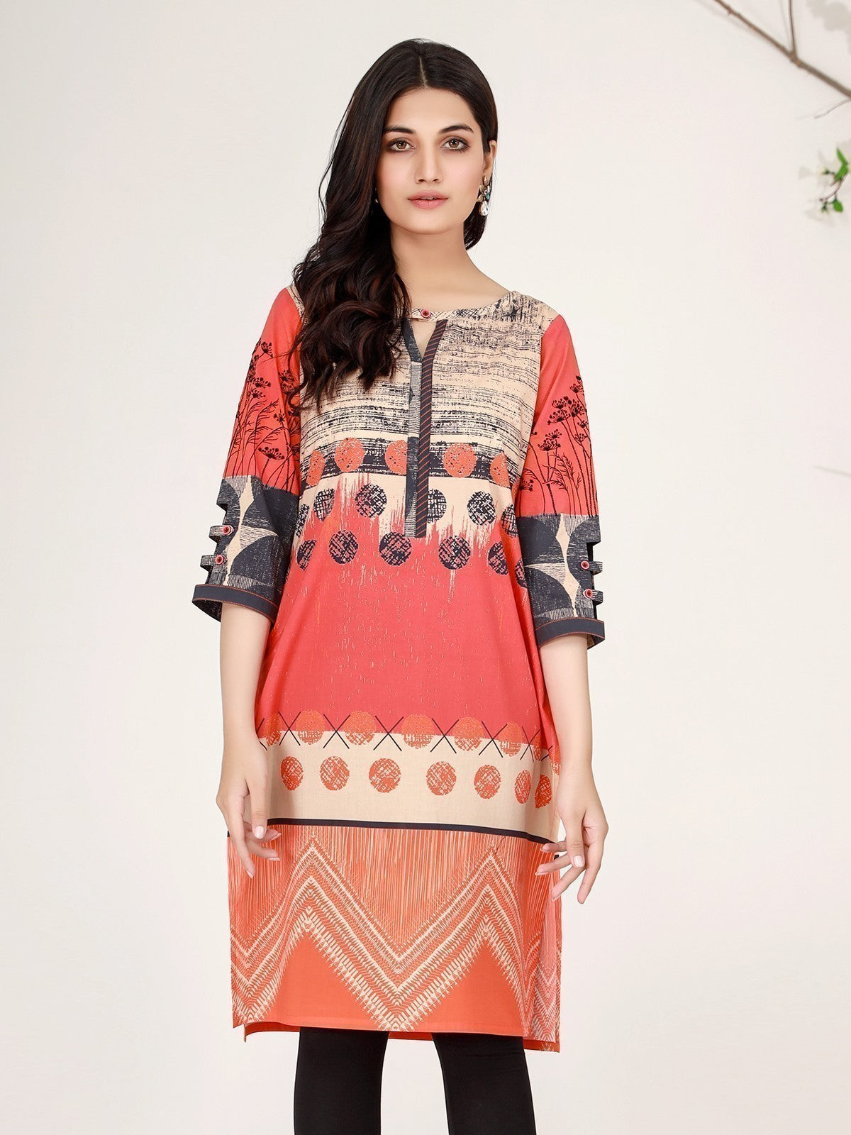 Edenrobe - Pret 1Pc Embroidered Lawn Shirt - EWTKE21-67447
