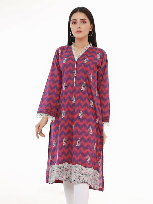 Edenrobe - Pret 1Pc Embroidered Lawn Shirt - EWTKE21-67454