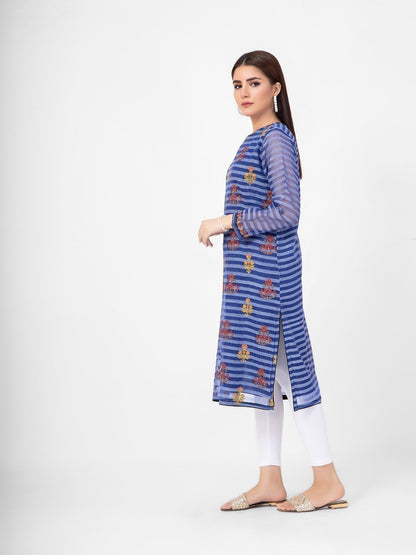 Edenrobe - Pret 1Pc Embroidered Polyester Shirt - EWTKE21-67455