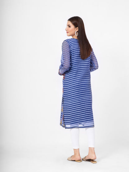 Edenrobe - Pret 1Pc Embroidered Polyester Shirt - EWTKE21-67455