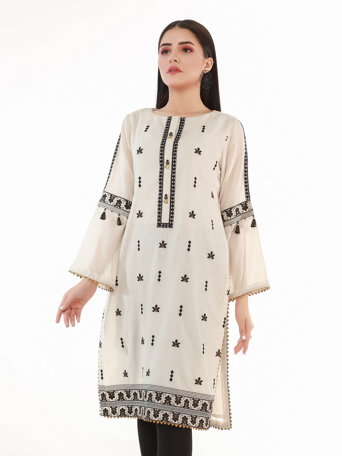 Edenrobe - Pret 1Pc Embroidered Lawn Shirt - EWTKE21-67498