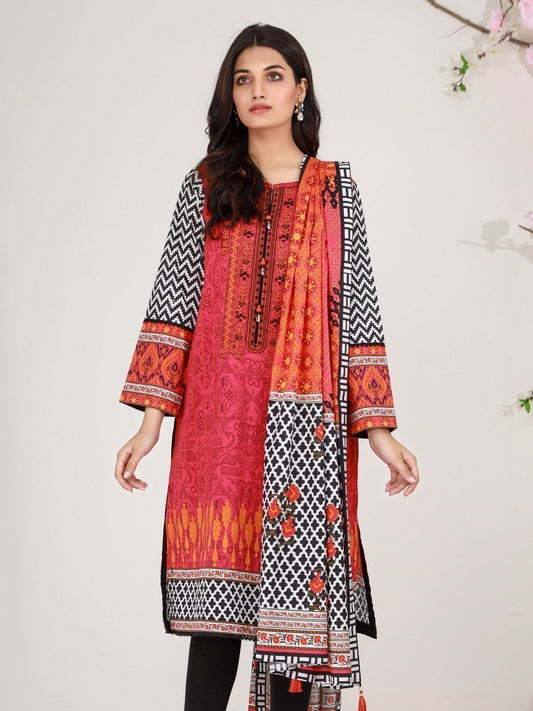 Edenrobe - Pret 2Pc Embroidered Lawn Shirt Dupatta - EWTKE21-67505 (2PC-D)