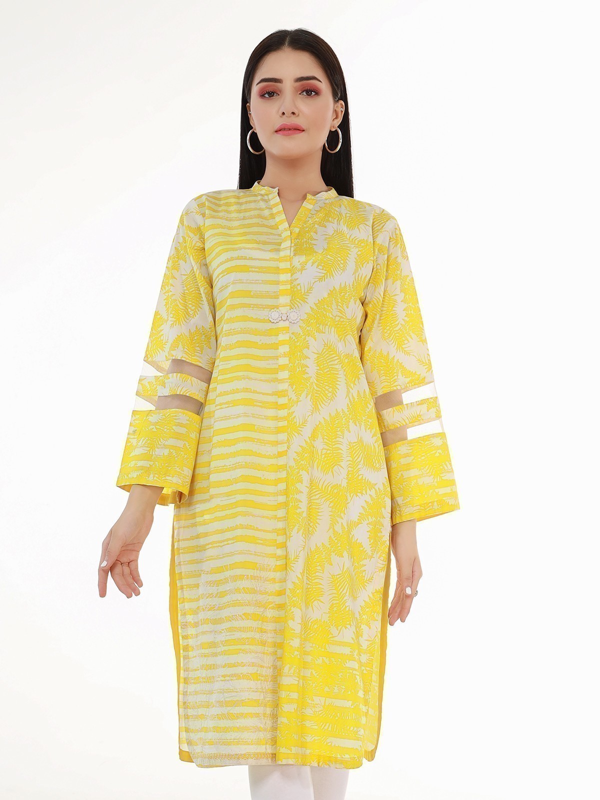 Edenrobe - Pret 1Pc Embroidered Lawn Shirt - EWTKE21-67509