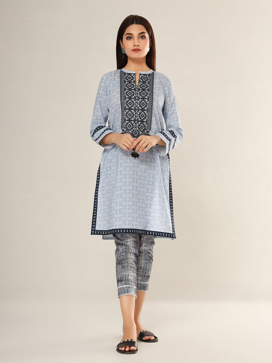 Edenrobe - Pret 2Pc Embroidered Lawn Shirt Trouser - EWTKE21-67511 (2PCS)