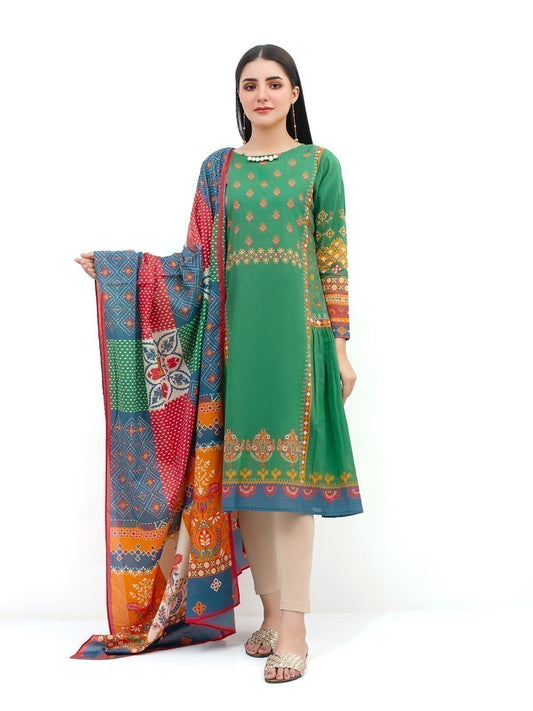 Edenrobe - Pret 2Pc Embroidered Lawn Shirt Dupatta - EWTKE21-67519 (2PC-D)