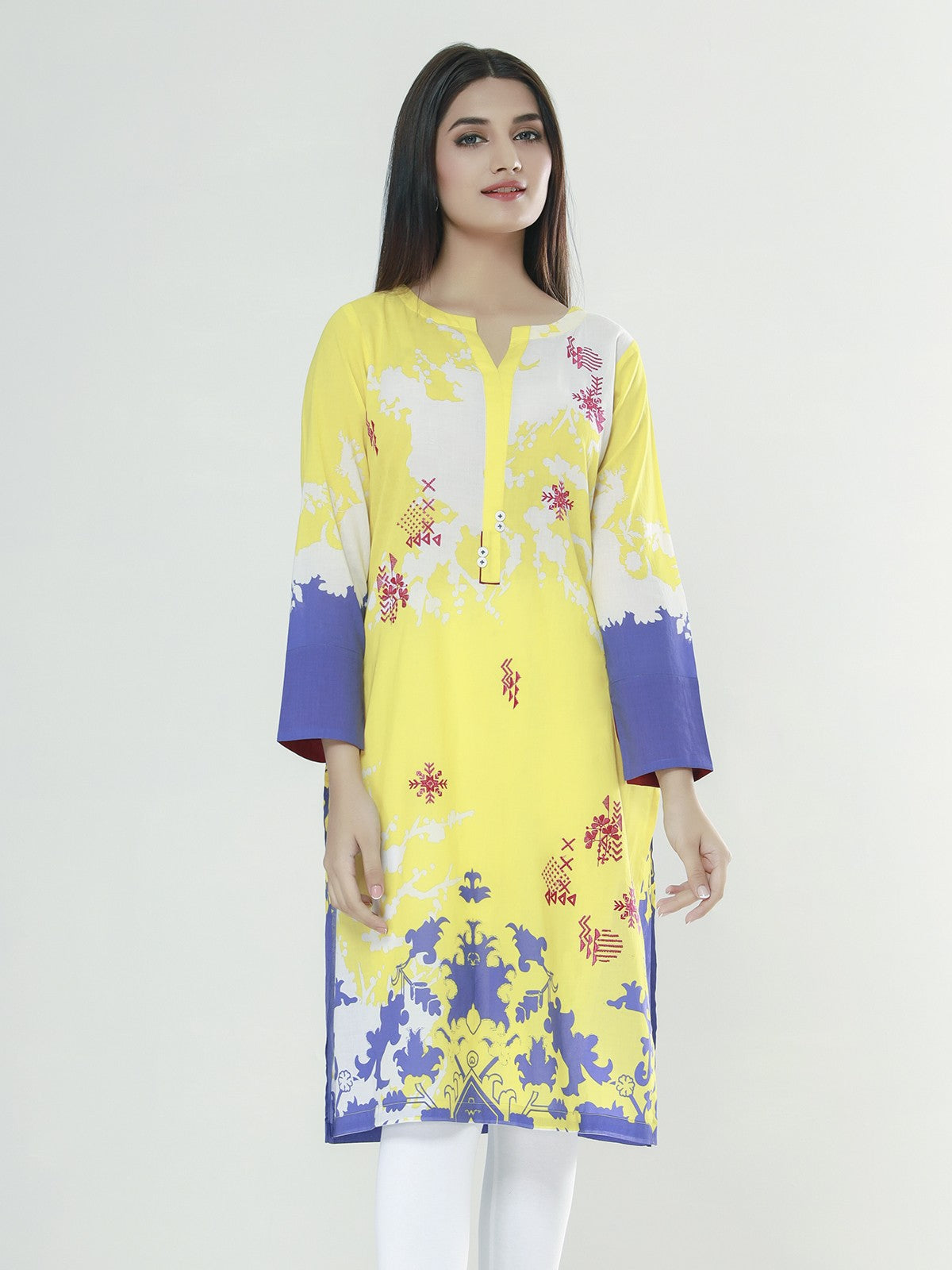 Edenrobe - Pret 1Pc Embroidered Lawn Shirt - EWTKE21-67543