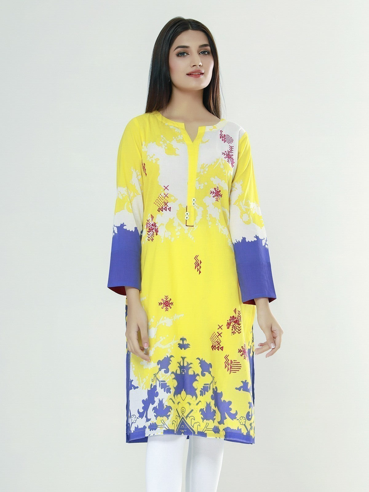 Edenrobe - Pret 1Pc Embroidered Lawn Shirt - EWTKE21-67543