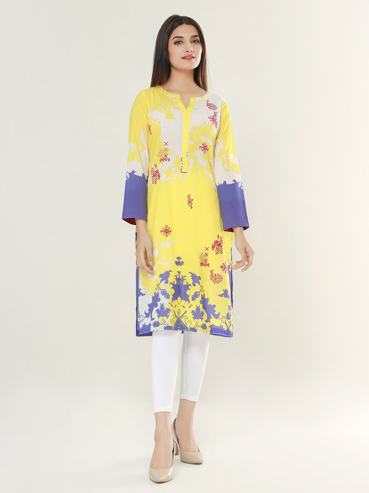 Edenrobe - Pret 1Pc Embroidered Lawn Shirt - EWTKE21-67543