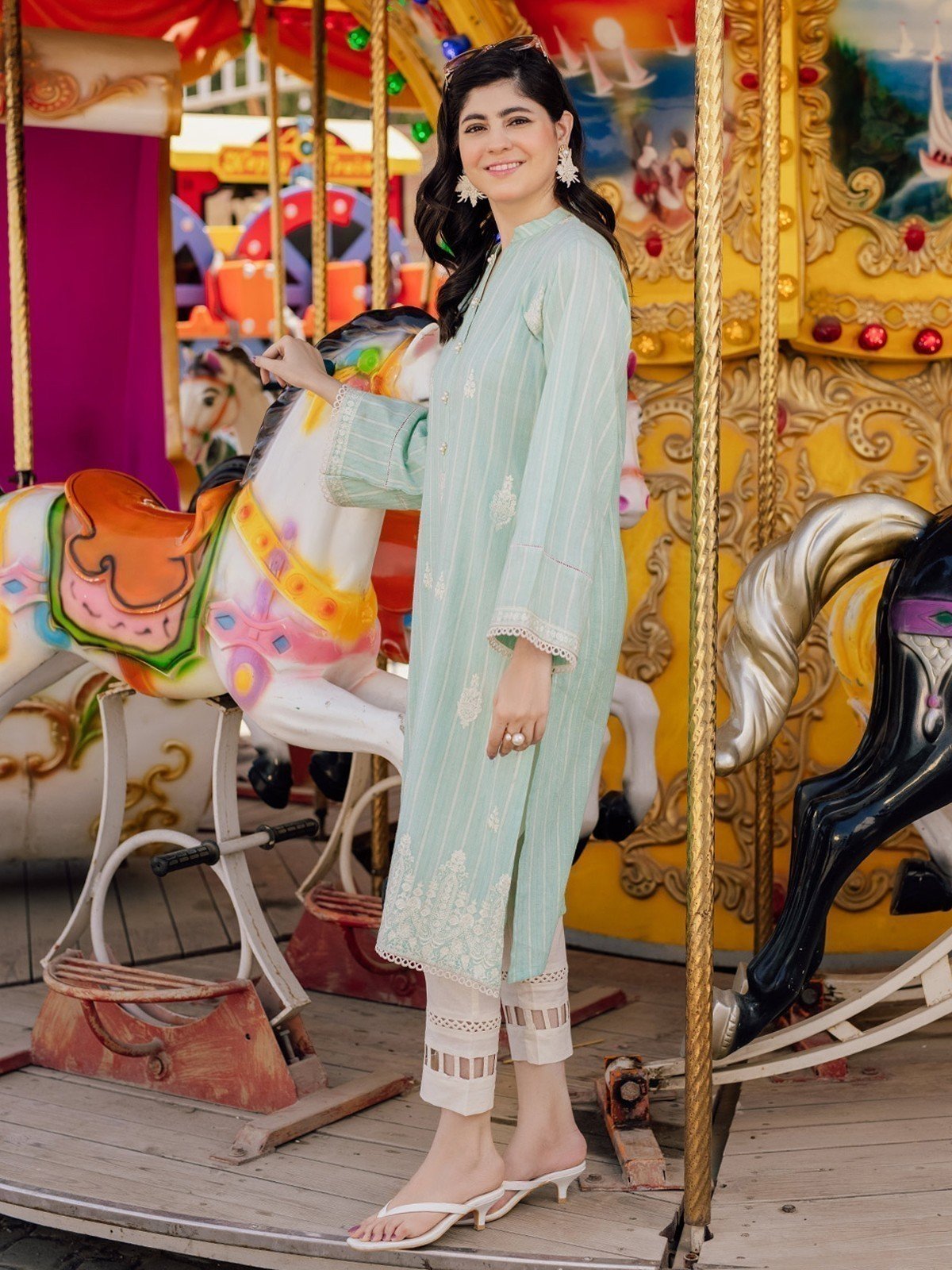 Edenrobe - Pret 1Pc Embroidered Lawn Shirt - EWTKE21-67545