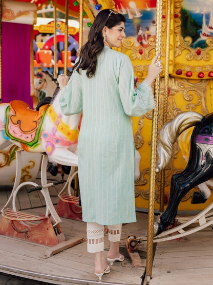 Edenrobe - Pret 1Pc Embroidered Lawn Shirt - EWTKE21-67545