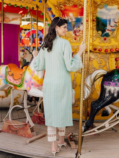 Edenrobe - Pret 1Pc Embroidered Lawn Shirt - EWTKE21-67545