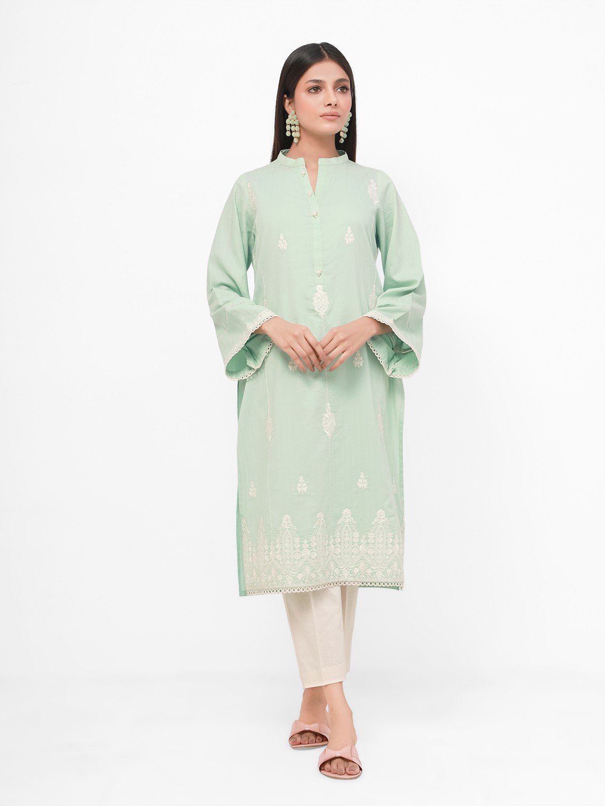 Edenrobe - Pret 1Pc Embroidered Lawn Shirt - EWTKE21-67545