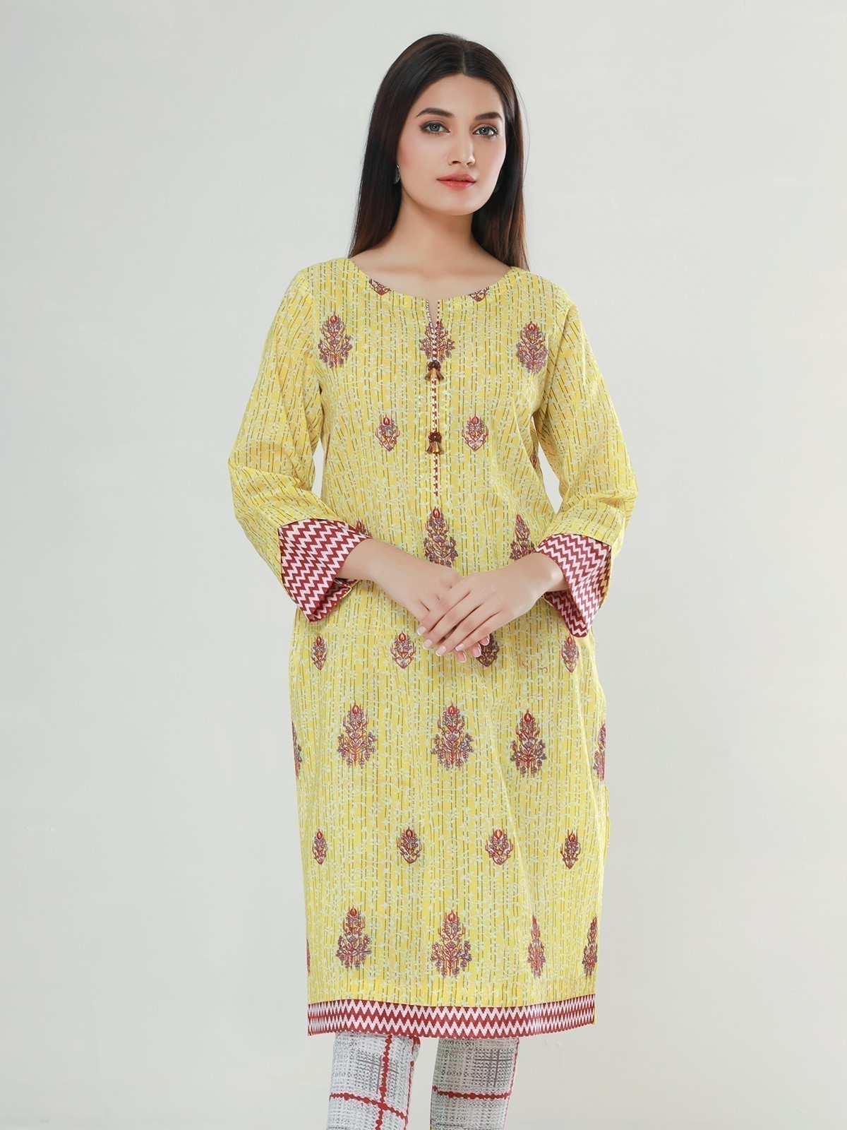 Edenrobe - Pret 2Pc Embroidered Lawn Shirt Trouser - EWTKE21-67555 (2-PCS)