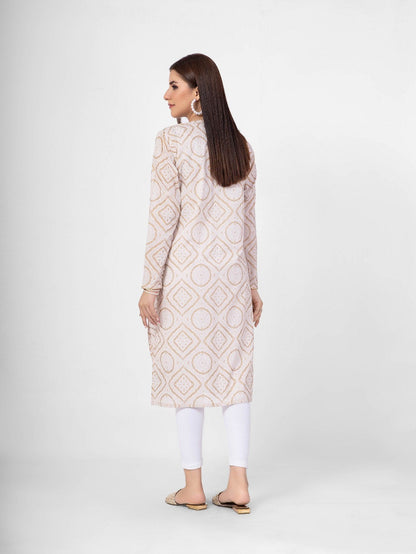 Edenrobe - Pret 1Pc Embroidered Cotton Shirt - EWTKE21-67558