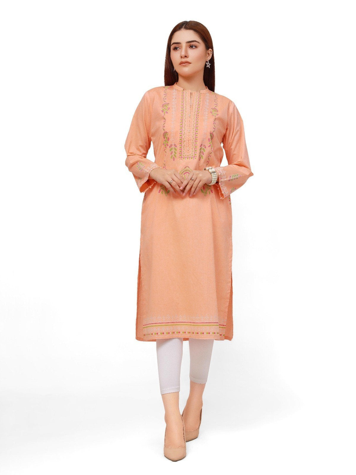 Edenrobe - Pret 1Pc Printed Chambray Shirt - EWTKP21-67729
