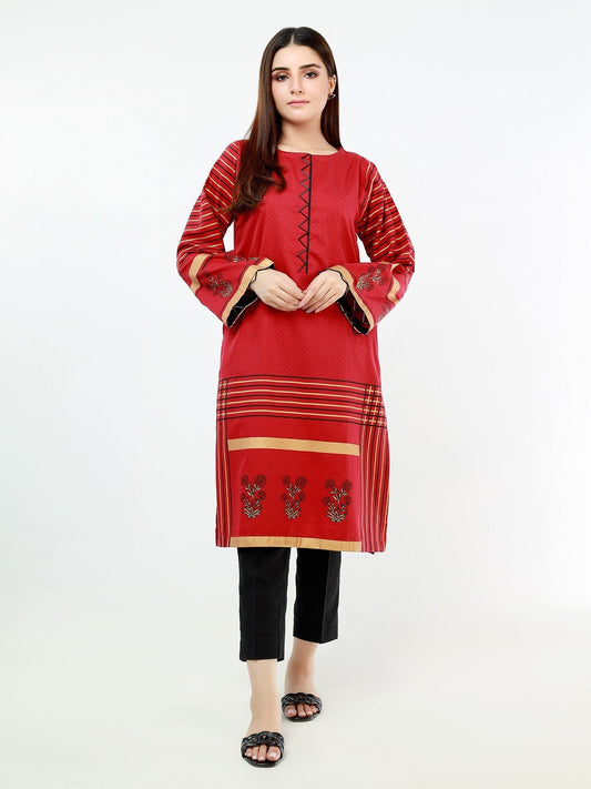 Edenrobe - Pret 1Pc Printed Cambric Shirt - EWTKP21-67834