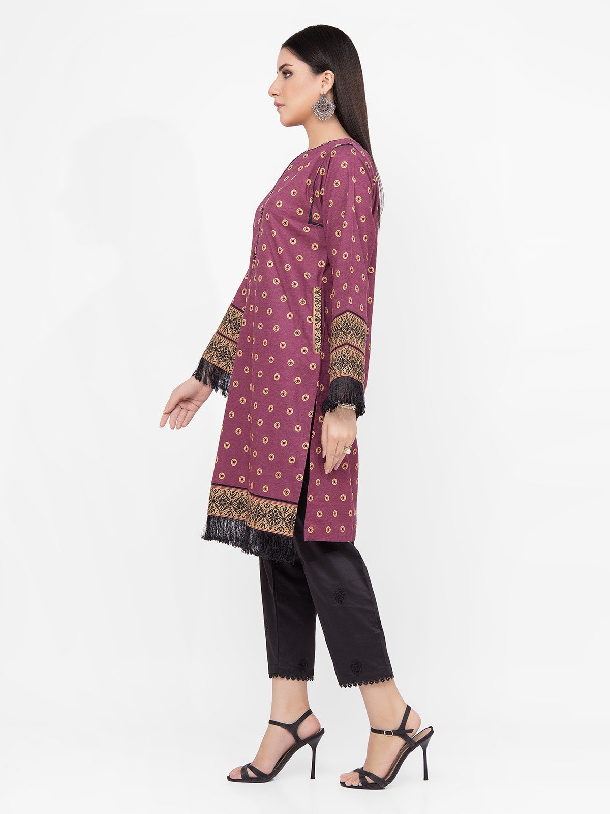 Edenrobe - Pret 1Pc Printed Khaddar Shirt - EWTKP21-68136