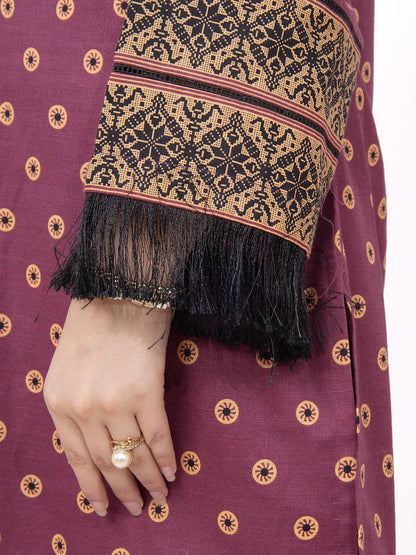 Edenrobe - Pret 1Pc Printed Khaddar Shirt - EWTKP21-68136