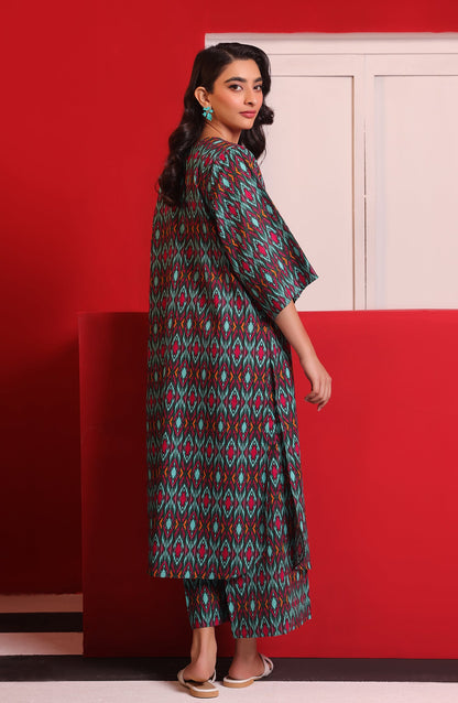 Orient - Stitched 2 Piece Printed Khaddar Shirt and Khaddar Pant